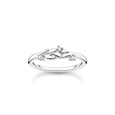 Abbildung von THOMAS SABO Ring Blätter mit Steinen 925 Sterling Silber TR2376 051 14 52