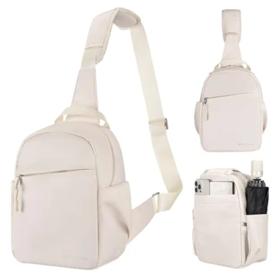 Abbildung von K&amp;F Concept Kameratasche, Kamera Sling Tasche Schultertasche Fotorucksack Klein, Wasserdichter Kamerarucksack, Verstellbarer Schultergurt Rucksack für DSLR/SLR Objektiv