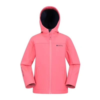 Abbildung von Mountain Warehouse Exodus wasserdichte Windjacke Kinder Softshell leichte Regenjacke Kinder, atmungsaktive, wasserfeste Jacke, Kinderregenjacke Kaugummi 164 DE (13 Jahre)