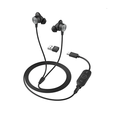 Abbildung von Logitech Zone Wired Earbuds, schwarz [UC zertifiziert]
