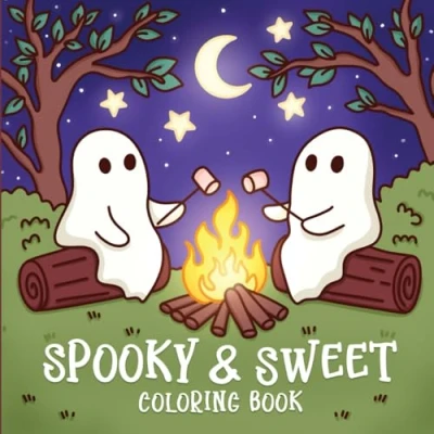 Abbildung von Spooky &amp; Sweet: Coloring Book for Teens and Adults Featuring Cute Creepy Creatures