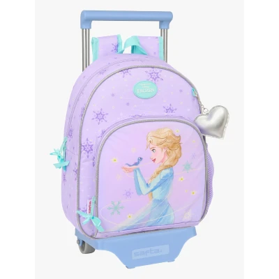 Abbildung von Safta FROZEN SPIRIT Kinderrucksack mit Trolley 705, ideal für Kinder verschiedener Altersgruppen, bequem und vielseitig, Qualität Widerstandsfähigkeit, 28 x 10 34 cm, Lila, M, Casual