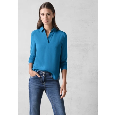 Abbildung von Cecil ARM Bluse, Damen, Größe: Large, Blau
