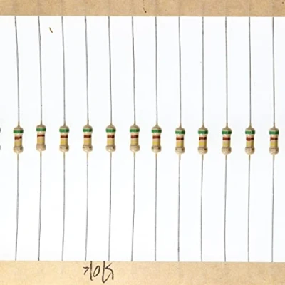 Abbildung von HUABAN 200 Stücke 0.25 Watts 1/4W 510K Ohm 5% Kohleschichtwiderstand