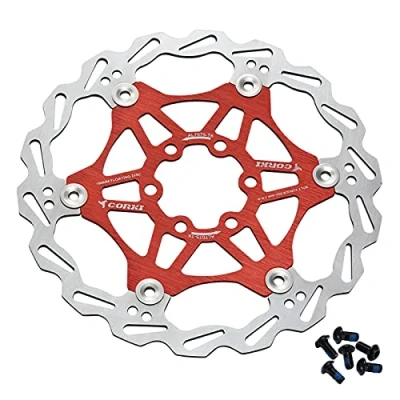 Abbildung von Bynccea 160mm 180mm Fahrrad Schwimmende Bremsscheibe mit 6 Schrauben für Mountain Rennrad BMX MTB