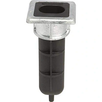 Abbildung von Locinox EGS Bodenanschlag für Stangenriegel VSF, 70 x 65 6 mm, Höhe 166,5 Schwarz/Feuerverzinkt, 65x70x166,5
