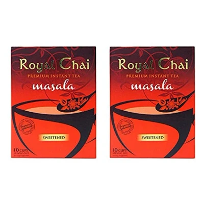 Abbildung von Royal Chai Premium loesliches Tee Pulver Masala Geschmack (gezuckert) 220g *2 Doppelpack