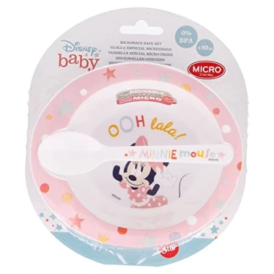 Abbildung von STOR Set Micro Toddler 2 STK. (Schüssel und Löffel) Minnie Indigo Dreams, Kunststoff, Estándar