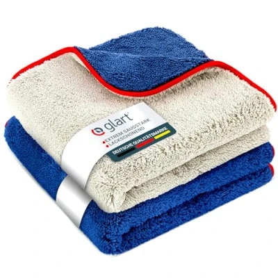 Abbildung von Glart 472PP 2 St. Mikrofasertücher Auto Trockentuch 40x40cm Poliertuch Mikrofasertuch (80% Polyester, 20% Nylon, 40x40 cm)
