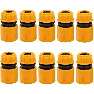 Abbildung von Schlauchverbinder 1/2 Zoll Kunststoff, 10 Stück Schlauchanschluss Wasserhahn, Gartenschlauch Anschluss Schnellkupplung Druckluft, Adapter Wasserhahn für Rohr Verbinden Gartengeräte