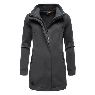 Abbildung von Ragwear Letrice Bonded Kurzmantel, Damen, Größe: XS, Dark grey