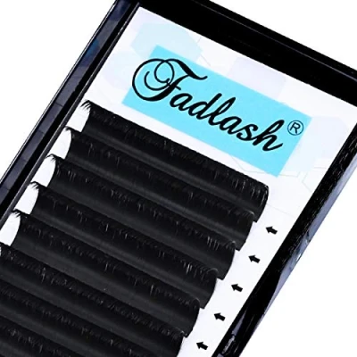 Abbildung von Selbstfächernde Wimpern Wimpernverlängerung Volumen für Volumentechnik Wimpernextensions FADLASH Easy Fan Lashes 0.07 Stärke Einzelne Länge 1 Tray Schwarze(0.07mm D 13)