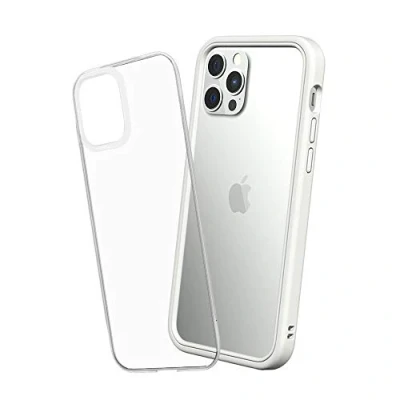 Abbildung von RhinoShield Modulares Case kompatibel mit [iPhone 12/12 Pro] Mod NX Anpassbare &amp; stoßdämpfende Schutzhülle im schlanken Design 3.5 Meter Fallschutz Weiß