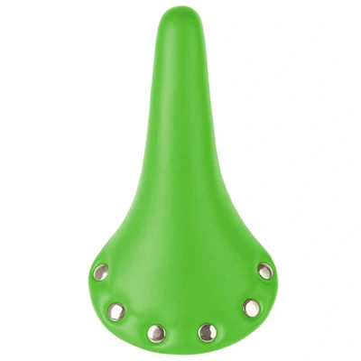 Abbildung von Messingschlager Sattel RIVET mit Nieten. Unisex. grün