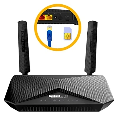 Abbildung von Totolink LR1200 Mobiler WLAN Router 4G/LTE bis zu 867Mbit/s Download 5 GHz, Plug &amp; Play, kompatibel mit Allen SIM Karten