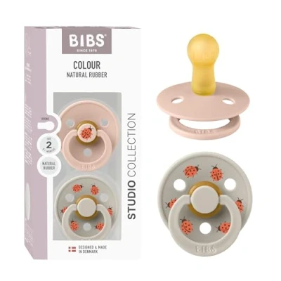 Abbildung von BIBS Studio Colour Ladybug Schnuller 2er Pack Latex Größe 2, Blush