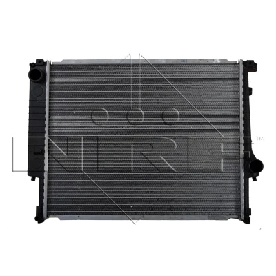 Abbildung von NRF EASY FIT 509558 Kühler, Motorkühlung Aluminium 551 435 34 mit Kolbenclip Kühlrippen gelötet BMW: 3 Limousine, 5 Cabrio