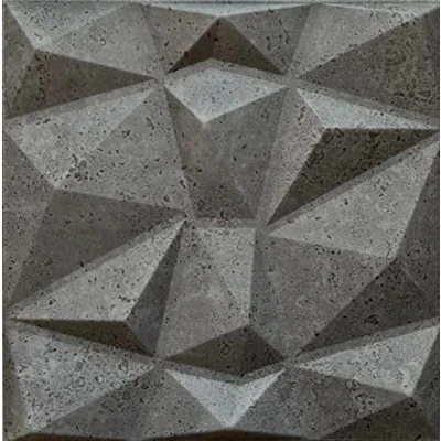 Abbildung von Eurodeco 3D Wandpaneele Wandverkleidung Paneele Dekoren Deckenpaneele Wanddeko Platten Wandtattoos aus Polystyrol XPS 50 x cm, 3 mm Stärke, Diamant Betonoptik 42, 8 Stück (2m²)
