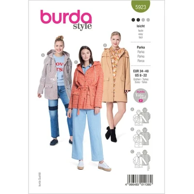 Abbildung von Parka Burda 5923 34 48