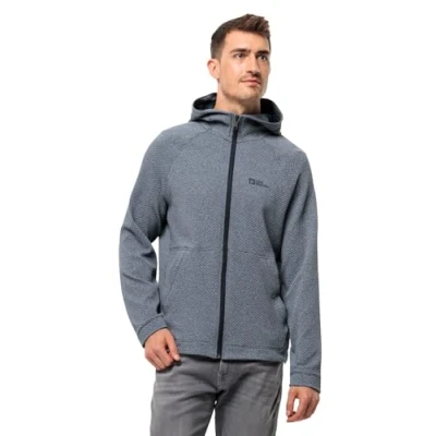 Abbildung von Jack Wolfskin Fernweh Hooded Fleecejacke, Herren, Größe: Large, Night blue