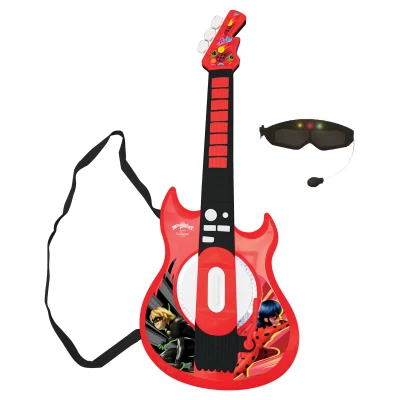 Abbildung von Lexibook Elektronische Gitarre mit Brille und Mikrofon Miraculous: Ladybug &amp; Cat Noir