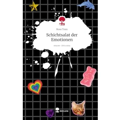 Abbildung von Schichtsalat der Emotionen. Life is a Story story.one