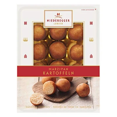 Abbildung von Niederegger saftige Marzipan Kartoffeln in feinsten Kakao 100g