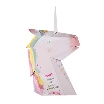 Abbildung von Hallmark Muttertagskarte für Mama Pop Up 3D Einhorn Design