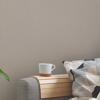 Abbildung von A.S. Création Vliestapete &quot;Nara Einfarbig&quot;, matt gemustert neutral, Unitapete Tapeten Wohnzimmer Schlafzimmer Küche modern Flur Design