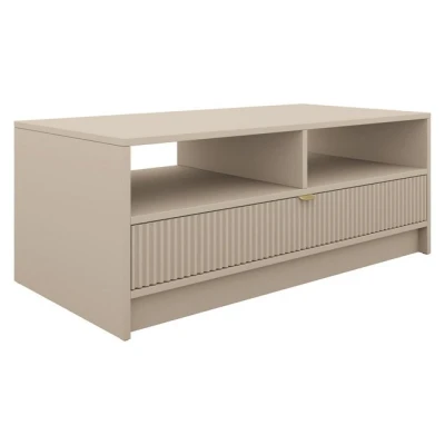 Abbildung von MIRJAN24 Couchtisch Tireno 1SZ (mit Schublade), Aluminiumgriff in der Farbe Gold