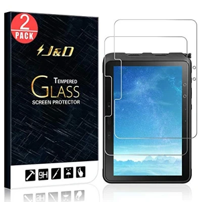 Abbildung von J&amp;D Kompatibel für Samsung Galaxy Tab Active Pro Gehärtetes Glas Schutzfolie, 2 Pack Vorgespanntes Nicht Ganze Deckung Displayschutz Displayschutzfolie