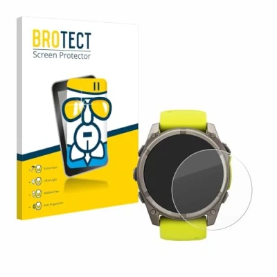 Abbildung von BROTECT Schutzglas für Garmin Fenix 8 Solar (51 mm) Schutzfolie Panzer Folie Glas [Extrem Kratzfest 9H, Anti Fingerprint, Ultra Transparent]