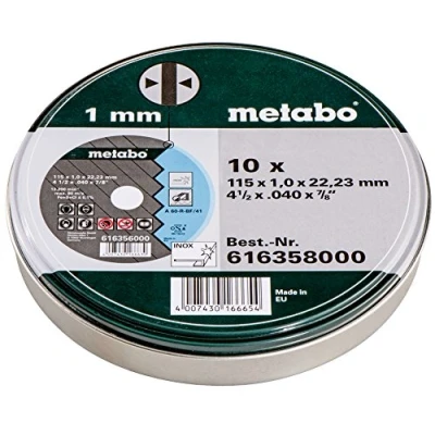 Abbildung von Metabo Trennscheiben SP 115 x 1,0 22,23 Inox, TF 41 616358000 Für die Edelstahlbearbeitung 10 Stück