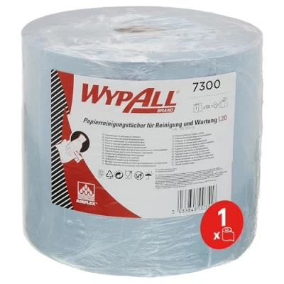 Abbildung von Wypall Wischtücher L20 Extra+ 2 lagig 38x23,5cm Großrolle blau