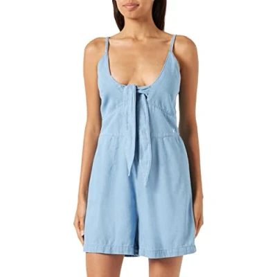 Abbildung von Hurley Damen W Oceancare Chambray Mini Romper Brecher, Light Denim22, M