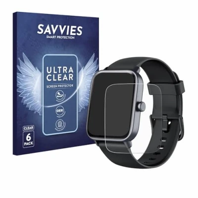 Abbildung von Savvies 6 Stück Schutzfolie für Gydom IDW19 Displayschutz Folie Ultra Transparent