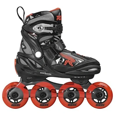 Abbildung von Roces Jungen Moody Boy TIF Inline Skates, Black Sport red, 36 40