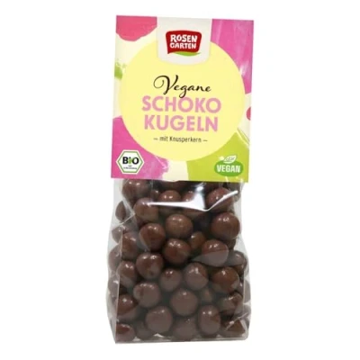 Abbildung von Rosengarten Schoko Kugeln, Knusperkern Vegan, 80g (2)