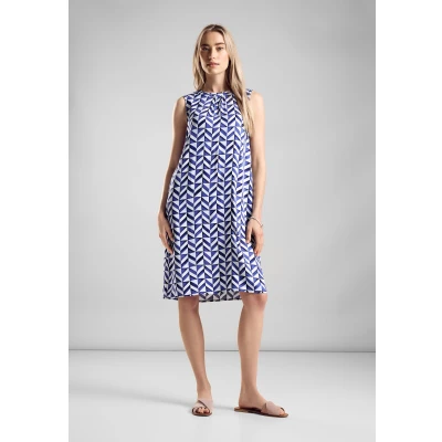 Abbildung von Street One Print ÄRMELLOS Freizeitkleid, Damen, Größe: 42, Blau