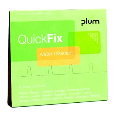 Abbildung von QuickFix,5511 2,Nachfüllpack AA8mit 45wasserfesten Pflasterstrips.