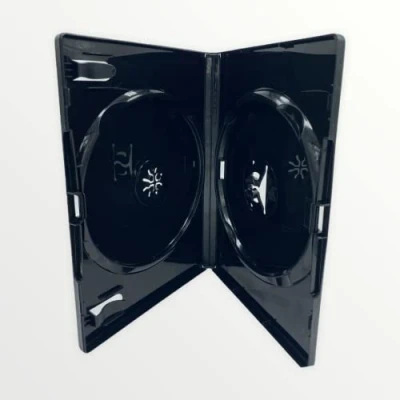 Abbildung von Dragon Trading Amaray CD /DVD /Blu Ray Disc Hülle (Gesicht auf Gesicht) mit 14 mm Rücken und Außenhülle für Inlays, Schwarz, 1 Stück