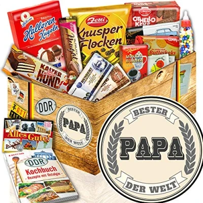 Abbildung von Bester Papa der Welt + DDR Süßigkeiten Geburtstags Idee