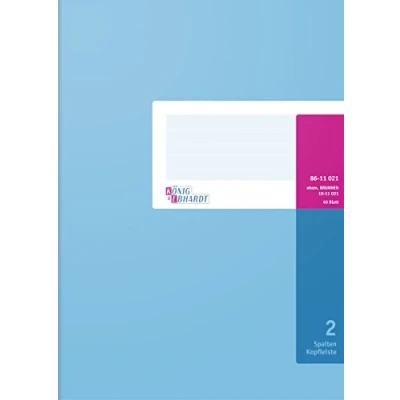 Abbildung von König &amp; Ebhardt und 8611021 Geschäftsbuch (A4, mit Kopfleiste, 2 Spalten, 32 Zeilen, 80g/m², 40 Blatt, Drahtheftung)