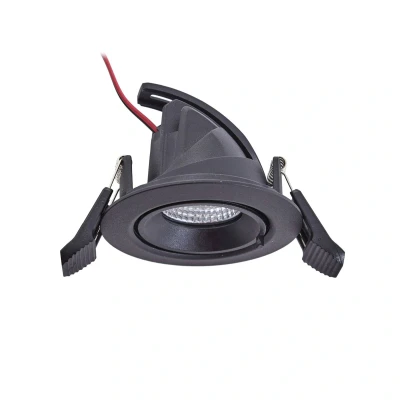 Abbildung von Arcchio Harcos LED Downlight, schwarz, Ø 8 cm, 4.000K