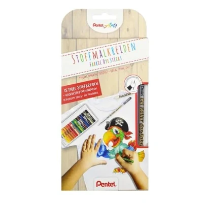 Abbildung von Pentel PTS 15 GmbH PTS15 Stoffmalkreide 15er Kunststoffetui