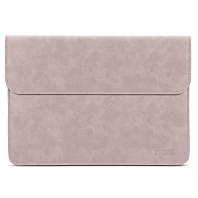 Abbildung von TECOOL 13 13.5 Zoll Laptophülle Leder Wasserdicht Schutzhülle Tasche für 2023 2021 MacBook Pro 14 M3 M2 M1,2022 Air 13.6 M2, 2012 2020 2022 Air/Pro M1 M2,Surface Laptop Rosa