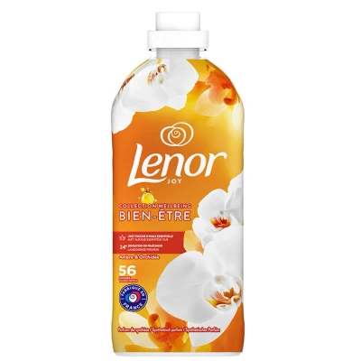 Abbildung von 8x Lenor Weichspüler Amber &amp; Orchidee 56 Wäschen / 1176ml