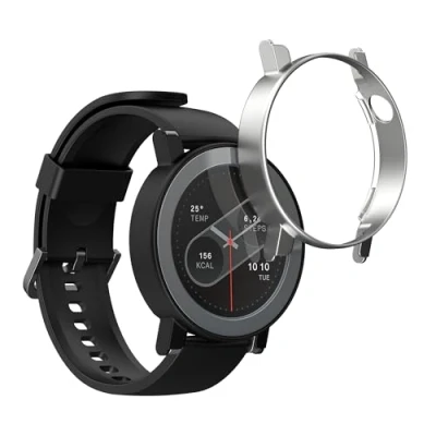 Abbildung von kwmobile 2X Hülle kompatibel mit CMF by Nothing Watch Pro 2 (D398) Fitnesstracker Case Set Schwarz Silber ohne Tracker