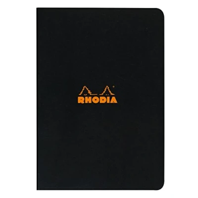 Abbildung von Rhodia 119169C Heft (DIN A4, 21 x 29,7 cm, liniert, 48 Blatt) 1 Stück schwarz