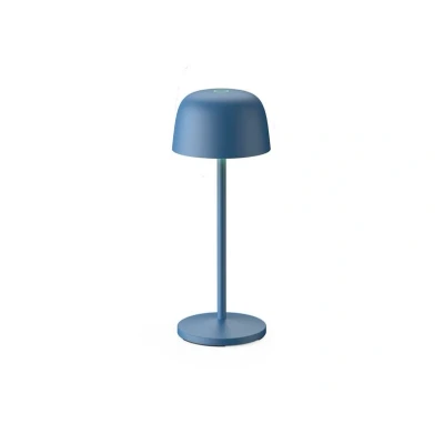 Abbildung von Lindby LED Akku Tischleuchte Arietty, blau, Alu, 27cm, IP54